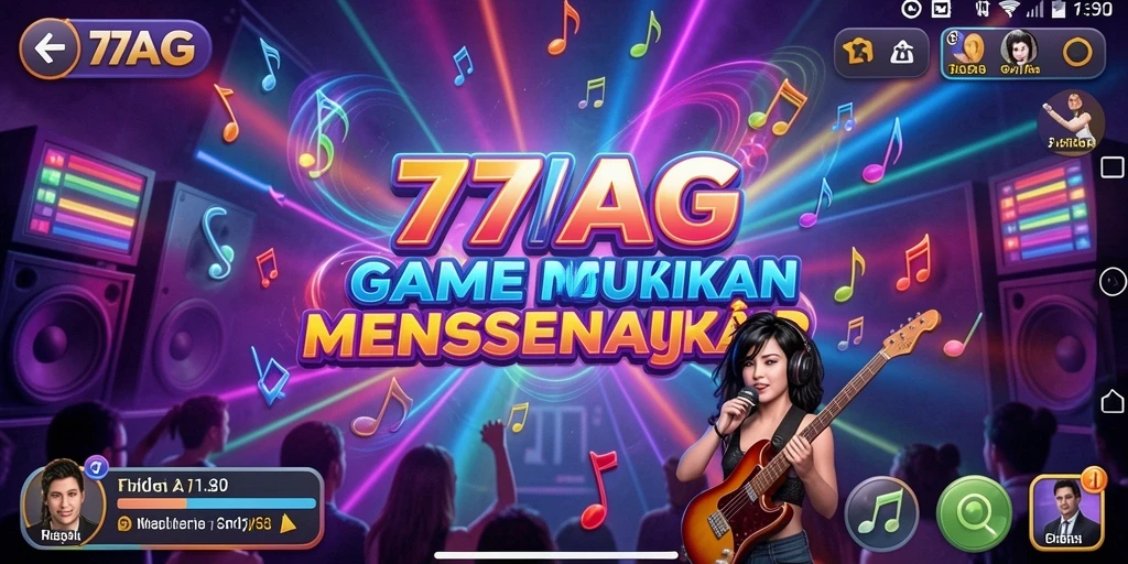 Screenshot gameplay <strong>77AG</strong> yang menunjukkan pengalaman bermain musik yang menghibur.