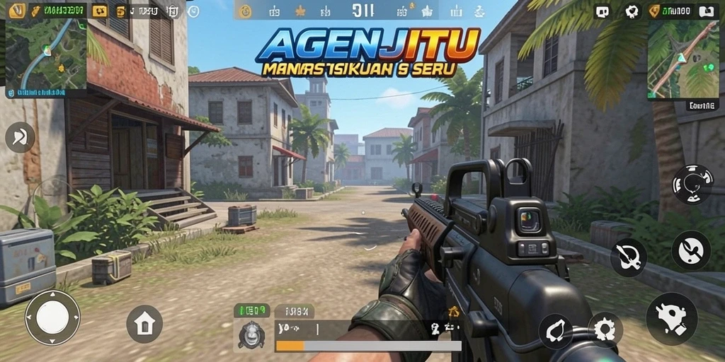 Screenshot AGENJITU menunjukkan aksi seru dalam permainan TPS.