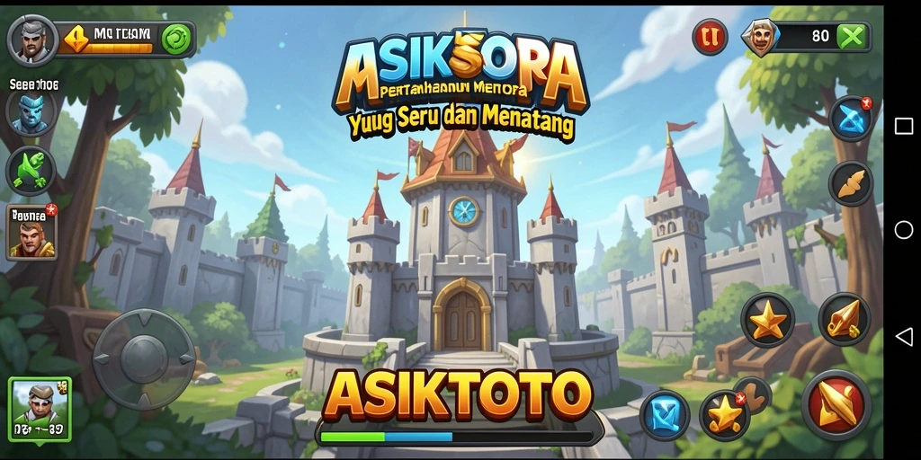 Gameplay menara pertahanan ASIKTOTO yang mendebarkan dan strategis.