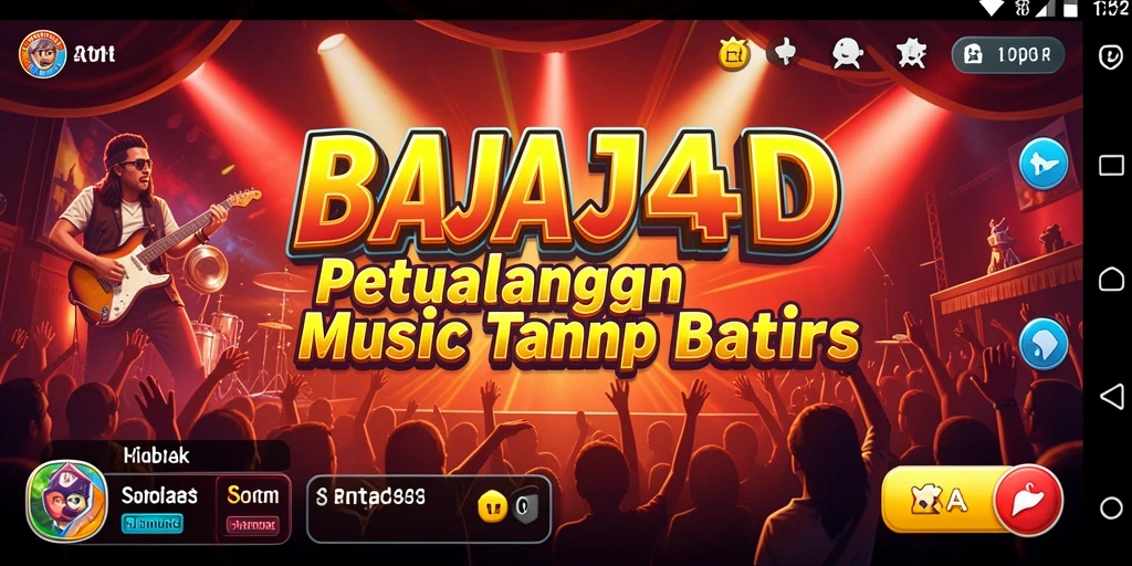 Tampilan gameplay BAJAJ4D yang interaktif dengan berbagai fitur musik.