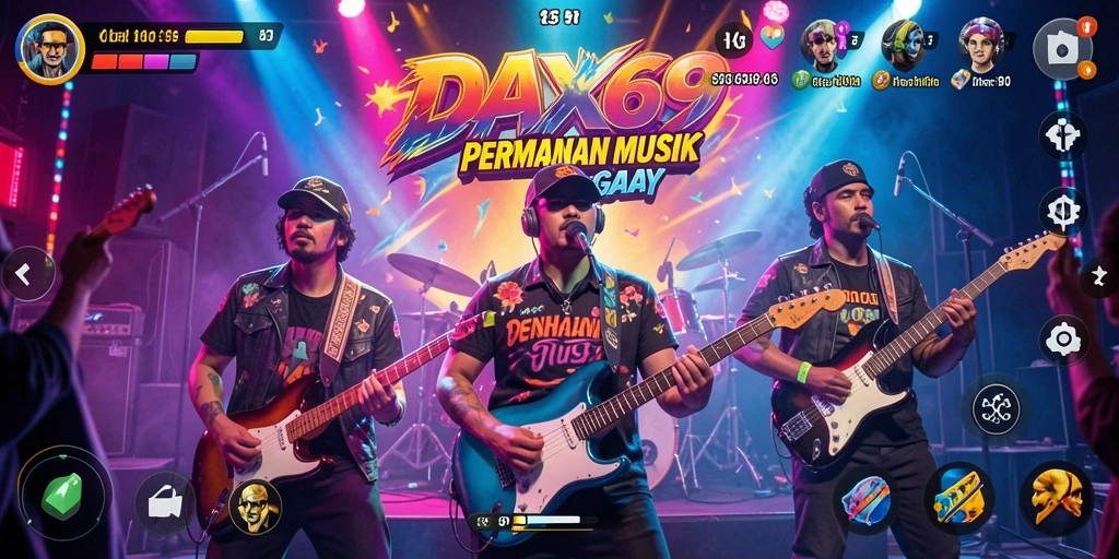Screenshot utama DAX69 menampilkan gameplay interaktif yang menarik.