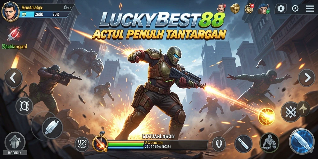 Screenshot gameplay LUCKYBEST88 menampilkan aksi seru dan menantang.
