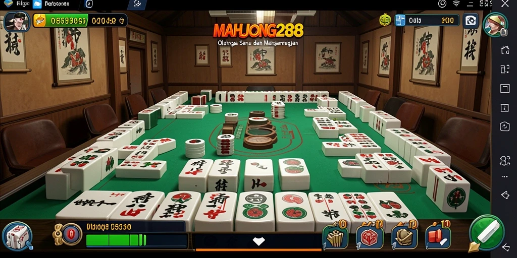 Tampilan seru gameplay olahraga di MAHJONG288