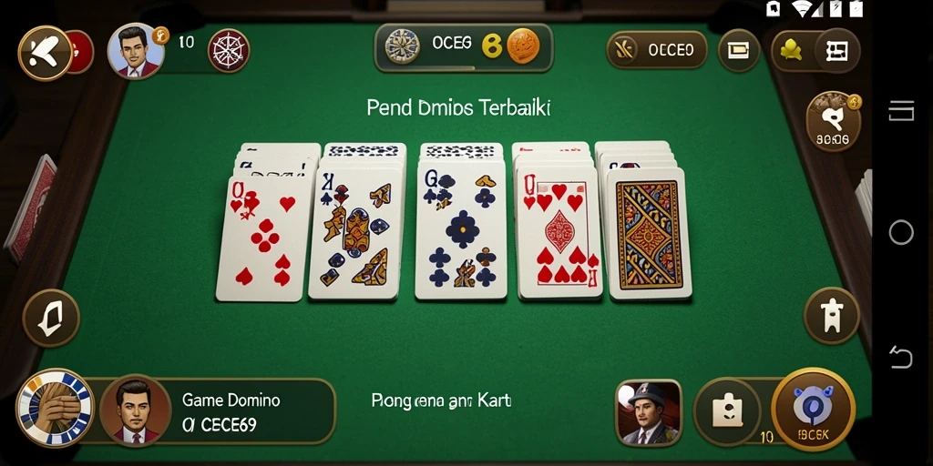 Tampilan gameplay seru OCE69 saat bermain Domino.
