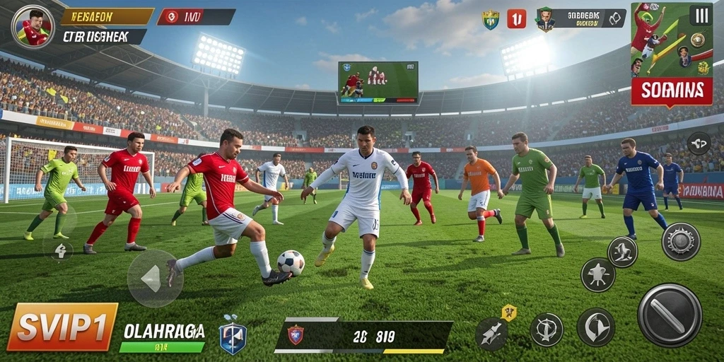 Tampilan menarik dari gameplay SVIP1 dengan aksi olahraga seru.