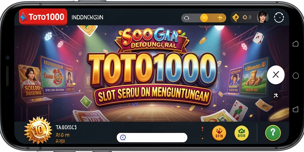 Screenshot utama TOTO1000 yang menampilkan gameplay Slot yang menarik.